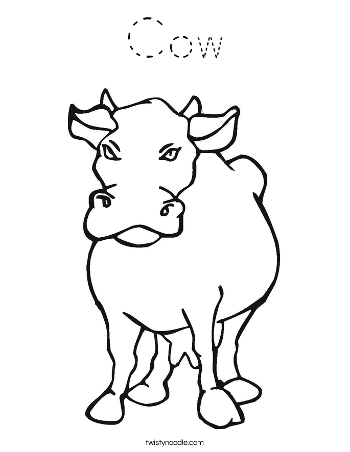 Cow Coloring Page