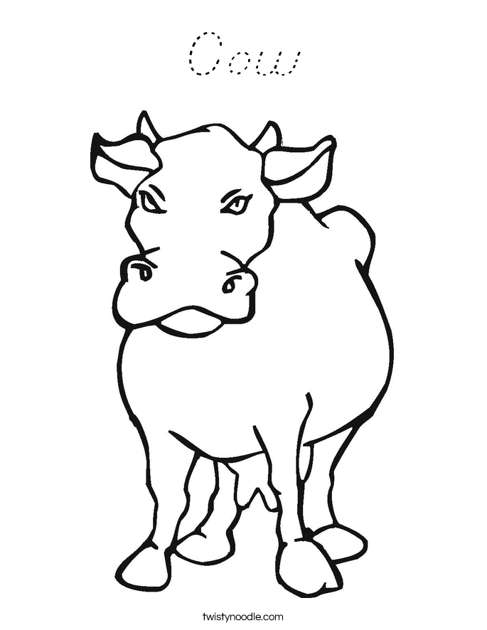 Cow Coloring Page