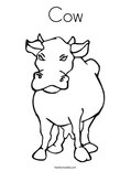 Cow Coloring Page
