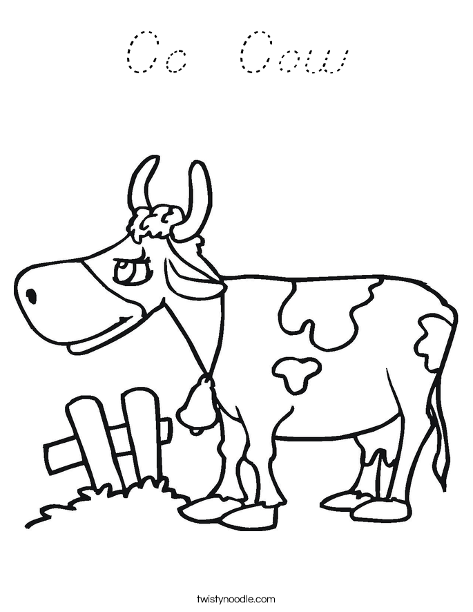 Cc  Cow Coloring Page