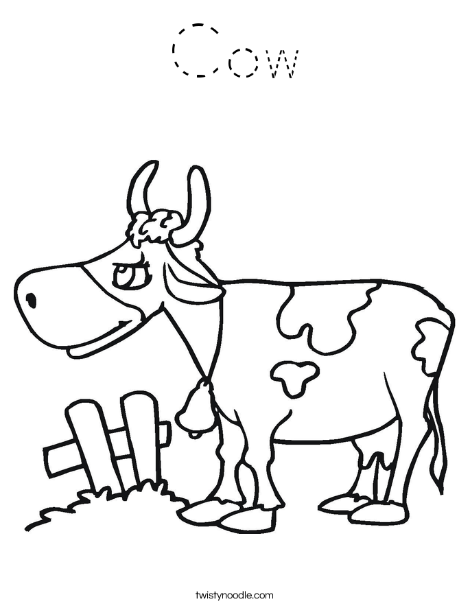 Cow Coloring Page