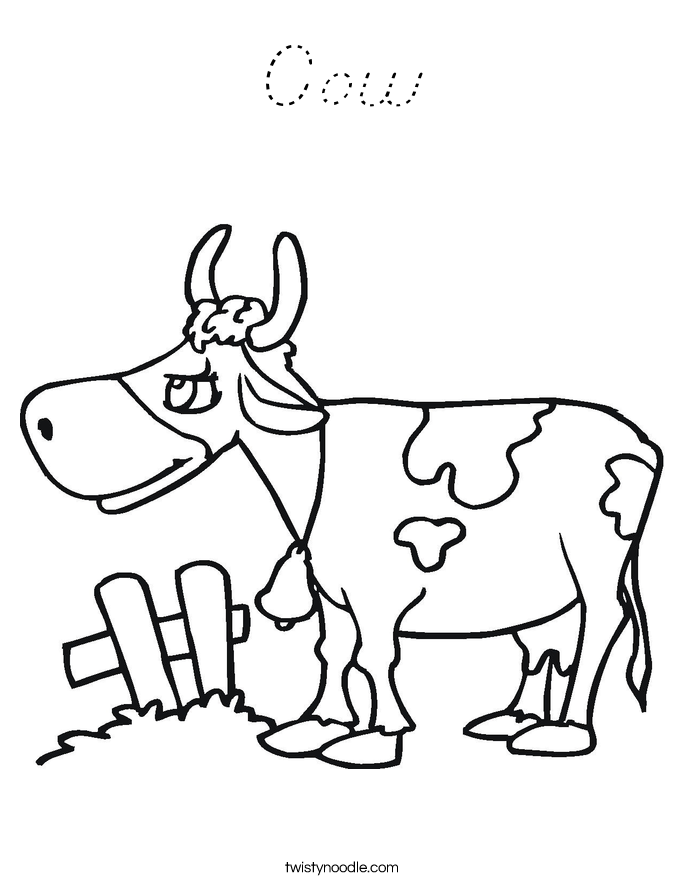 Cow Coloring Page