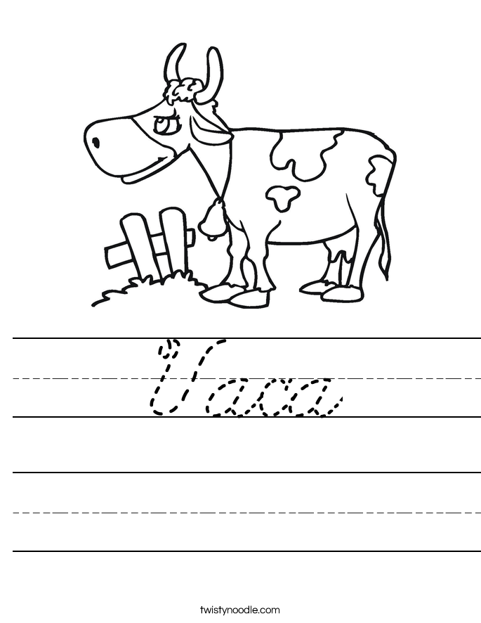 Vaca Worksheet