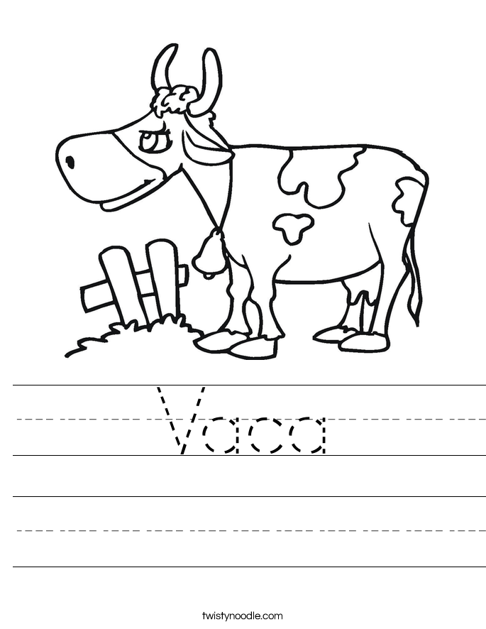 Vaca Worksheet