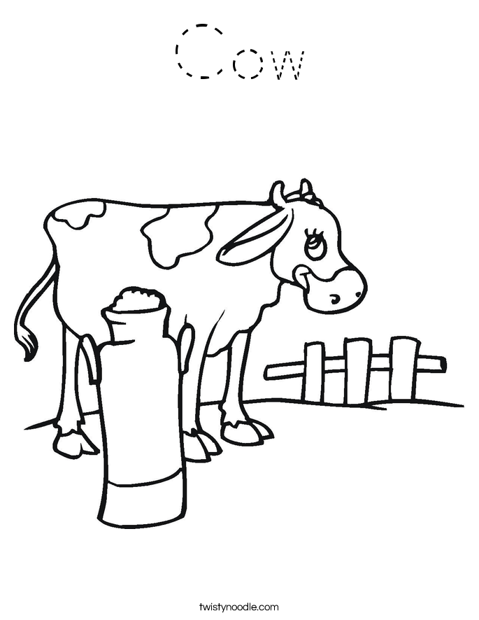 Cow Coloring Page