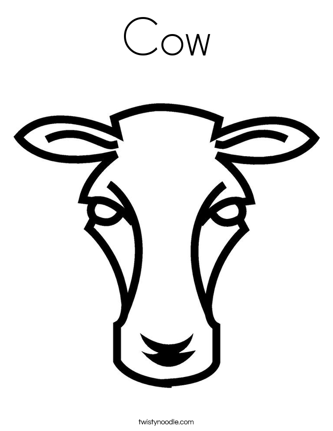 Cow Coloring Page