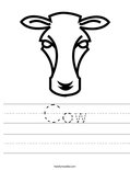 Cow Worksheet