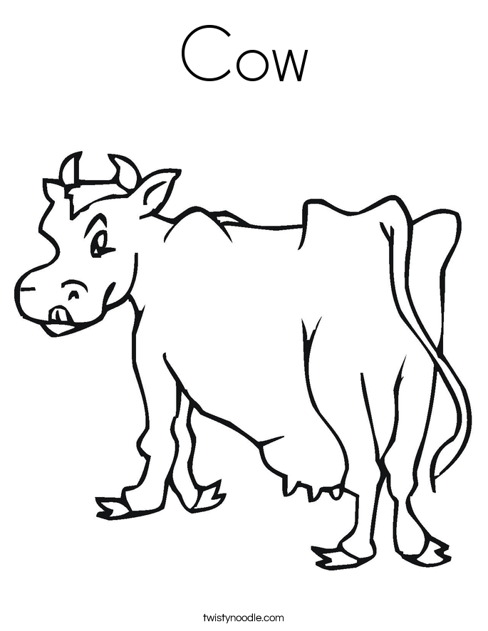 Cow Coloring Page