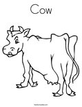 Cow Coloring Page