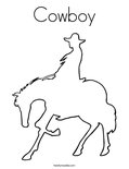 Cowboy Coloring Page