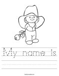 My name is Worksheet