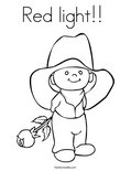 Red light!!  Coloring Page