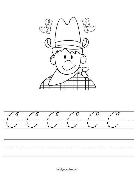 Cowboy Worksheet
