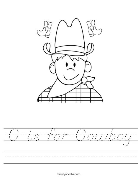 Cowboy Worksheet