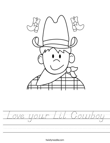 Cowboy Worksheet