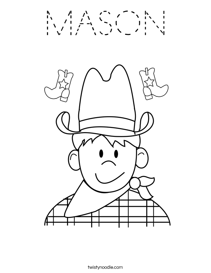 MASON Coloring Page