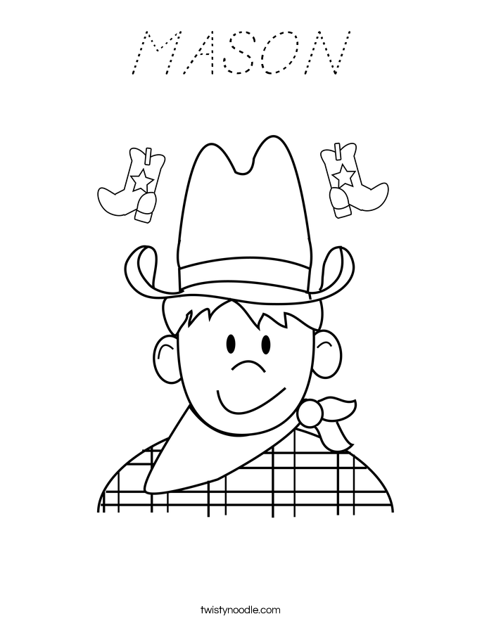 MASON Coloring Page