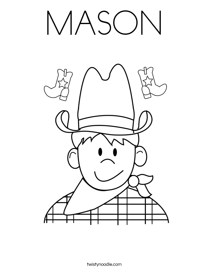 MASON Coloring Page