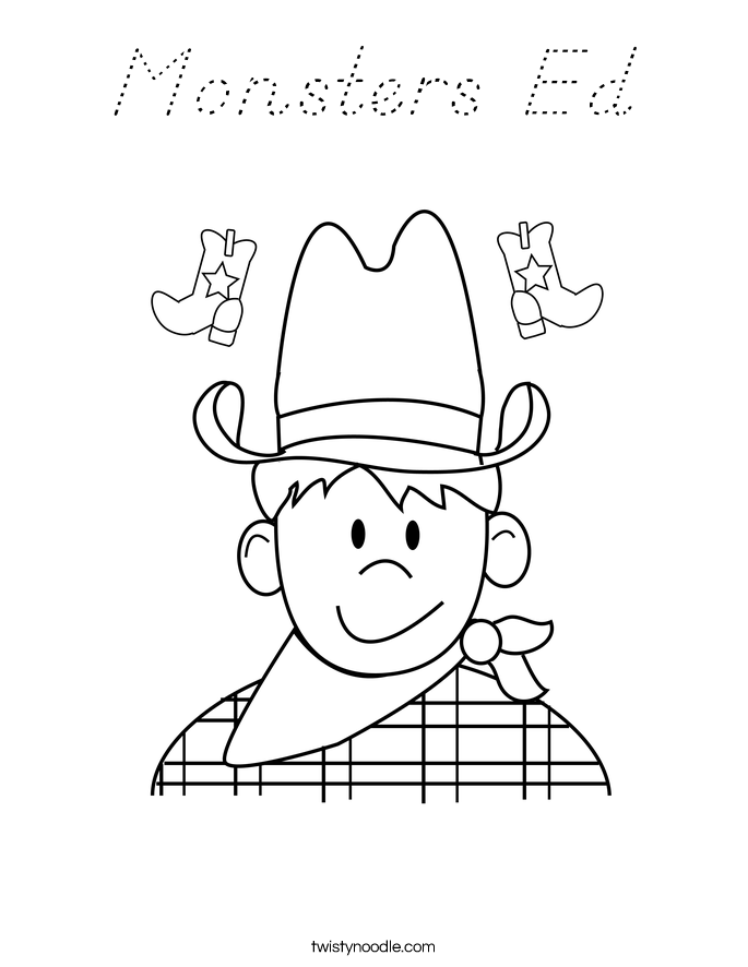 Monsters Ed Coloring Page