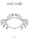 red crabColoring Page