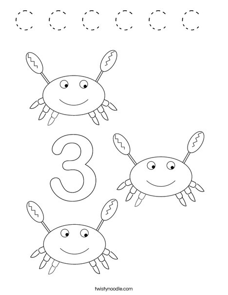 Crab Coloring Page