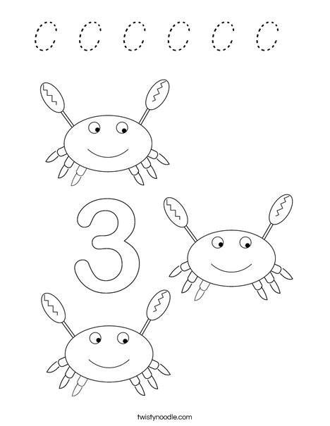 Crab Coloring Page