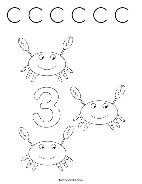 Crab Coloring Page