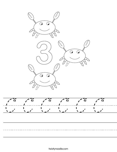 Crab Worksheet