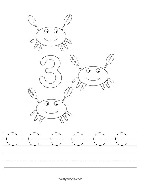 Crab Worksheet