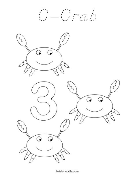 Crab Coloring Page
