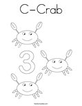 C-Crab Coloring Page
