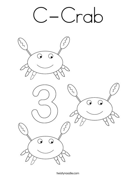 Crab Coloring Page