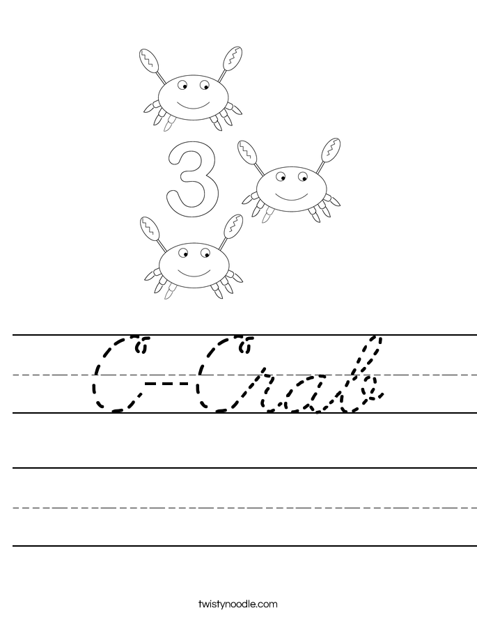C-Crab Worksheet