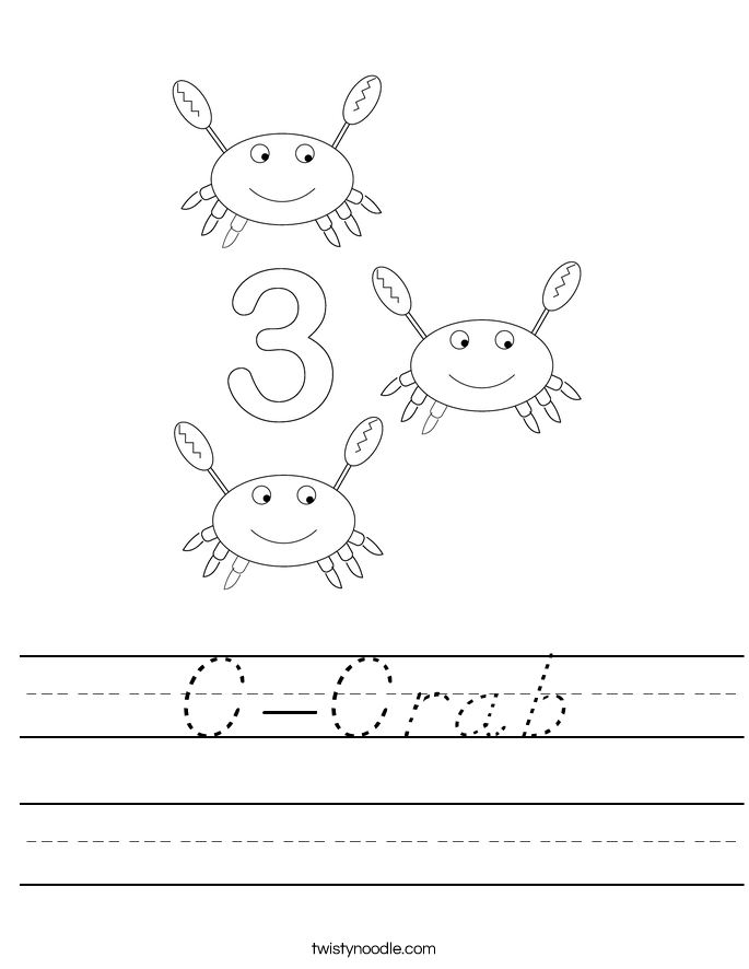 C-Crab Worksheet