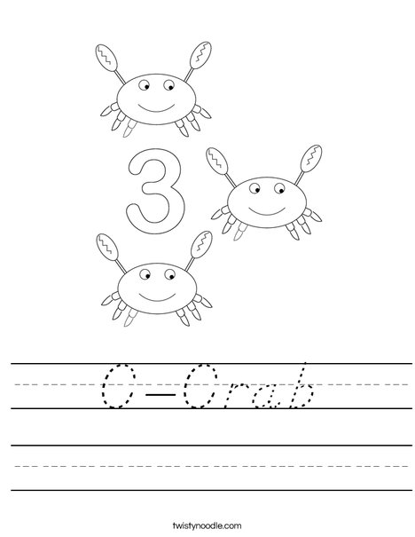 Crab Worksheet