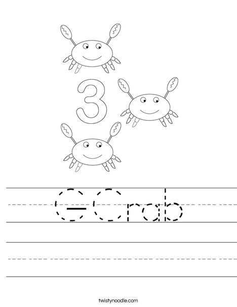 Crab Worksheet
