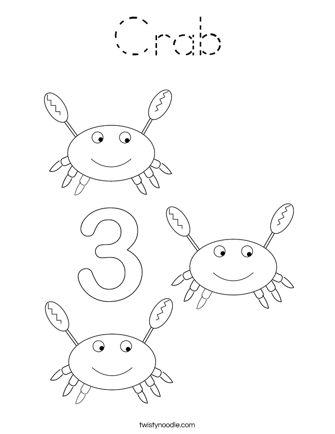 Crab Coloring Page