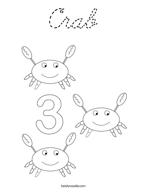 Crab Coloring Page
