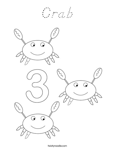 Crab Coloring Page