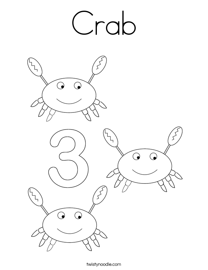 Crab Coloring Page