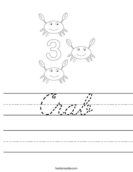 Crab Worksheet
