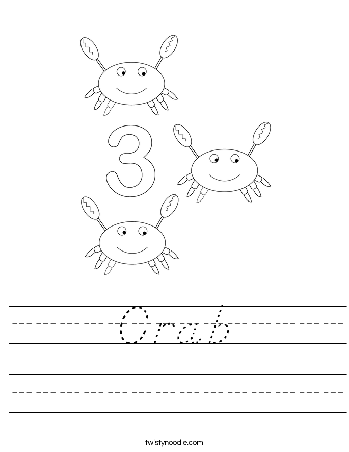 Crab Worksheet