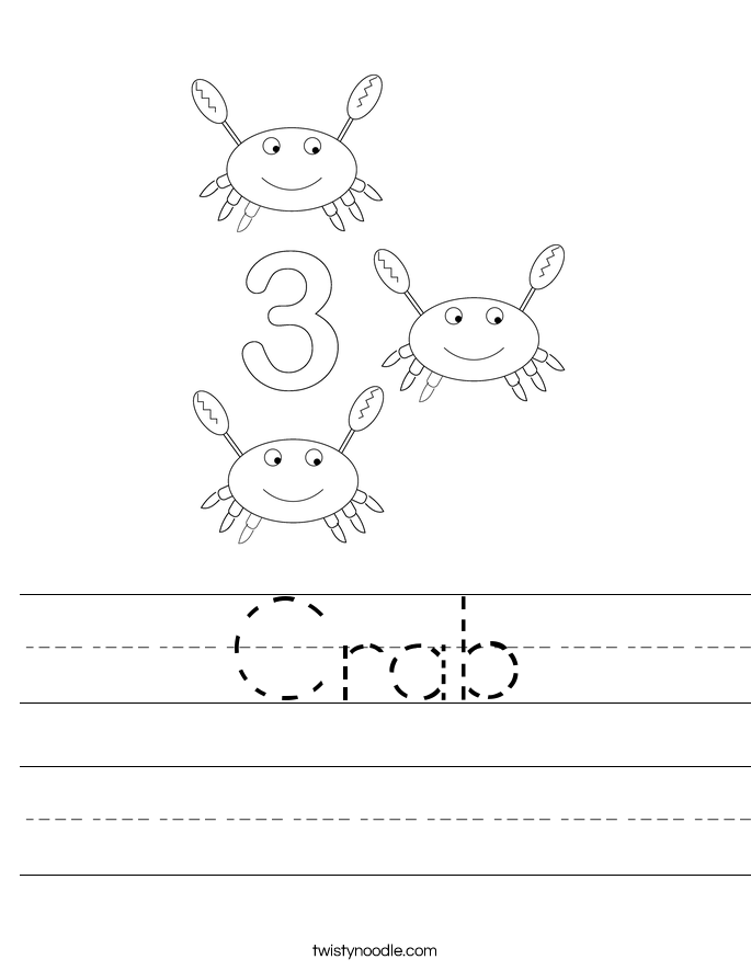 Crab Worksheet