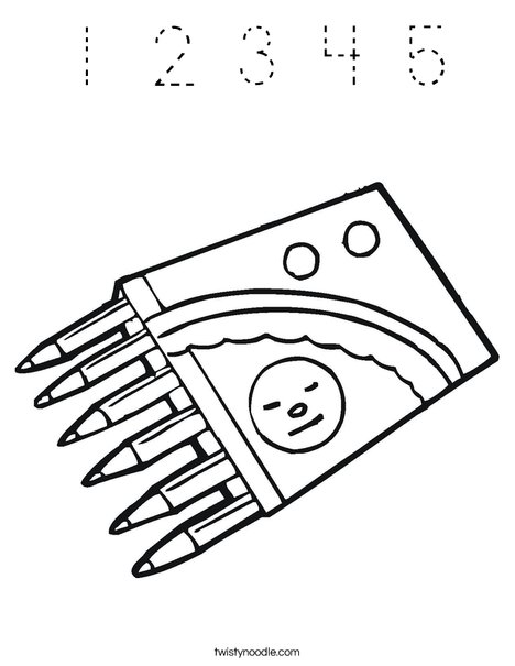Crayons Coloring Page