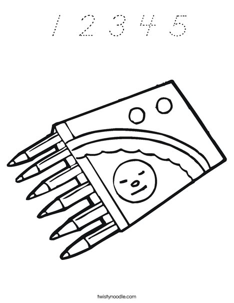 Crayons Coloring Page