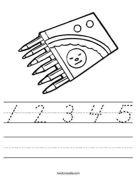 Crayons Worksheet