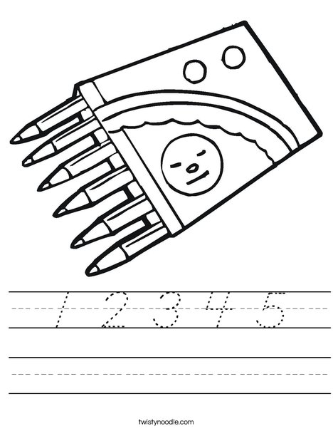 Crayons Worksheet