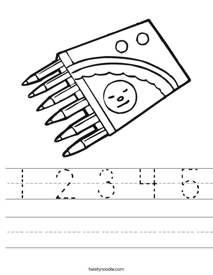 1 2 3 4 5 Worksheet