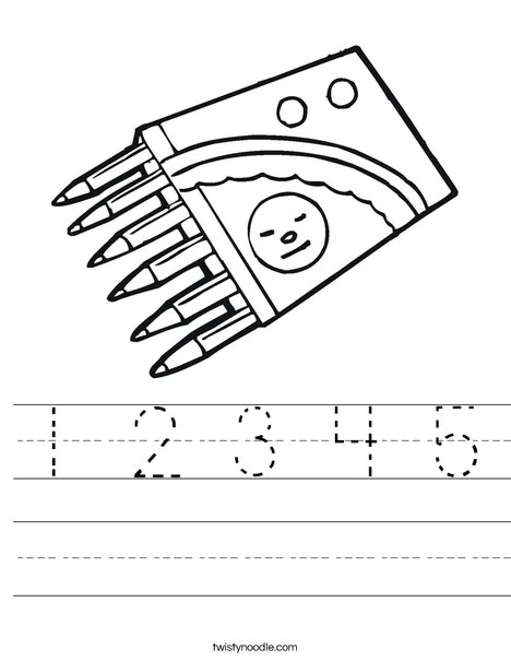 Crayons Worksheet