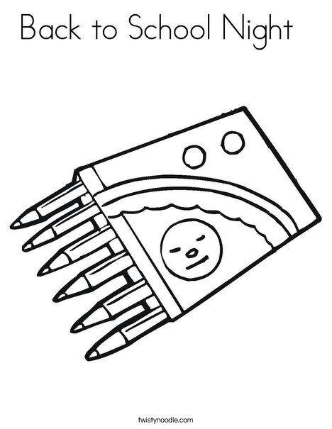 Crayons Coloring Page